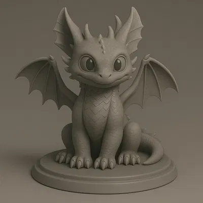 Mô hình rồng Toothless dễ thương - Bản nâng cấp chi tiết cho in 3D