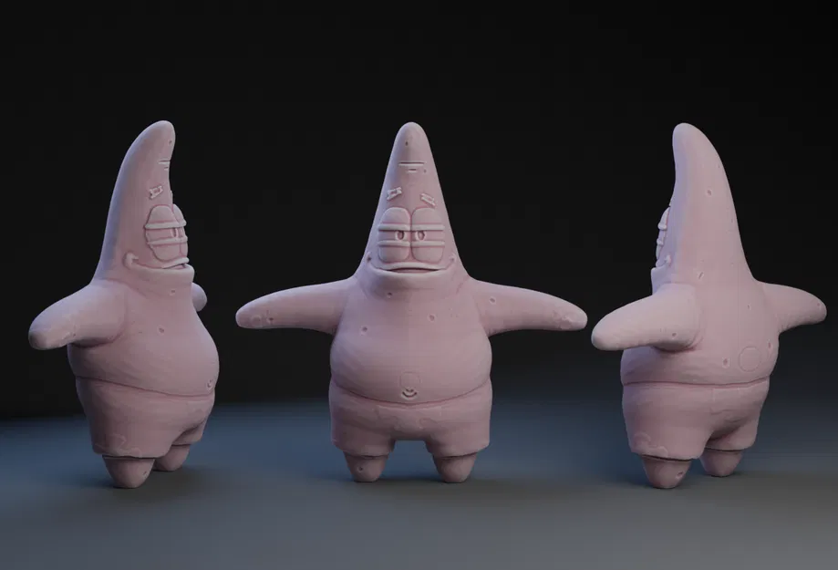 Mô hình 3D Patrick Star trong SpongeBob - Tải File STL miễn phí - Image 1