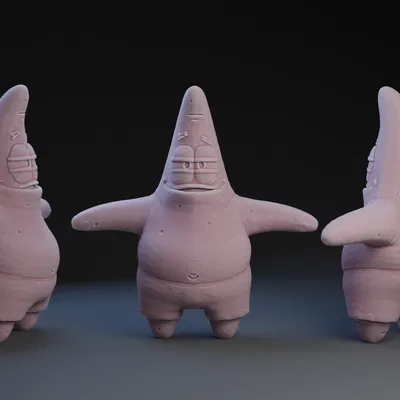 Mô hình 3D Patrick Star trong SpongeBob - Tải File STL miễn phí