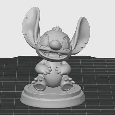 Mô hình Stitch dễ thương trên đế