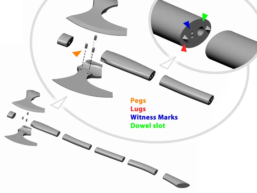 Rìu Chiến Viking In 3D – Bản Sao Kích Thước Thật Cho Cosplay & Trưng Bày - Image 5