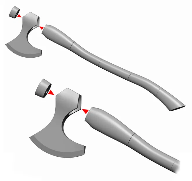 Rìu Chiến Viking In 3D – Bản Sao Kích Thước Thật Cho Cosplay & Trưng Bày - Image 6