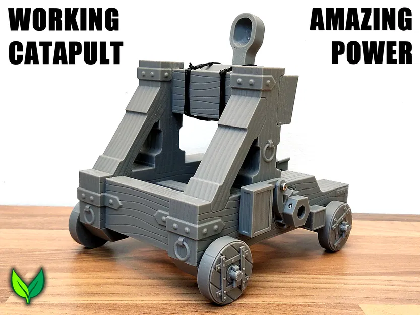 Máy Bắn Đá La Mã (Onager) Tự In 3D (Có Thể Hoạt Động) - Image 1