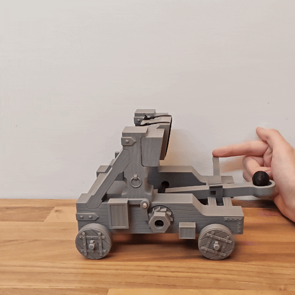 Máy Bắn Đá La Mã (Onager) Tự In 3D (Có Thể Hoạt Động) - Thumbnail 2