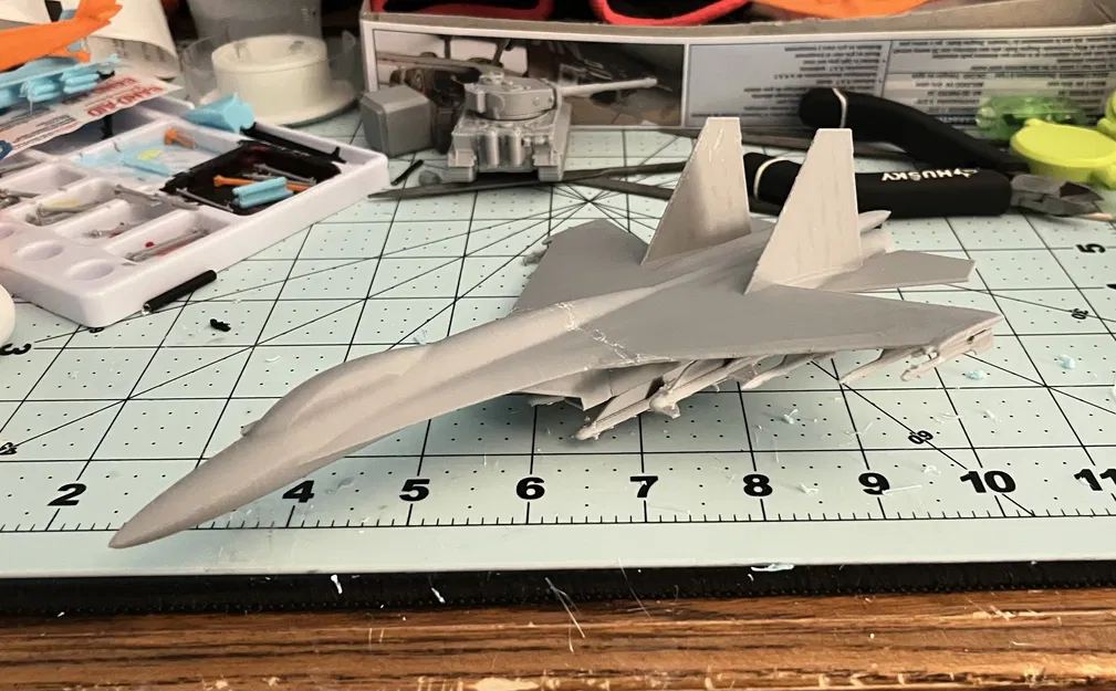 Mô hình máy bay chiến đấu Su-35 tỉ lệ 1/100 in 3D chi tiết - Image 1