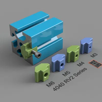 Ốc T-Slot 4040 Dòng RV2 - Ren M3 M4 M5 M6