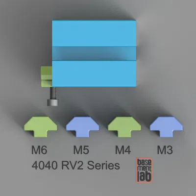Ốc T-Slot 4040 Dòng RV2 - Ren M3 M4 M5 M6
