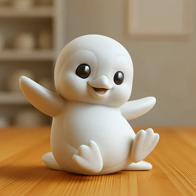 Mô hình chim cánh cụt Joyful Penguin dễ thương in 3D - Image 1