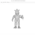 Mô hình 3D nhân vật Lefty từ game FNAF - Thumbnail 1