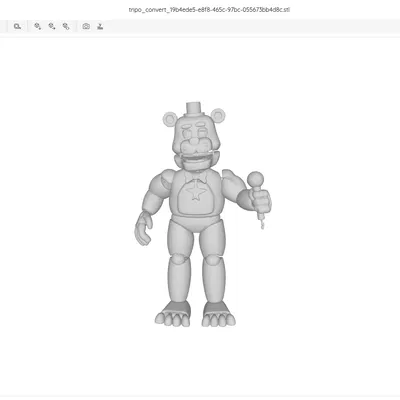 Mô hình 3D nhân vật Lefty từ game FNAF