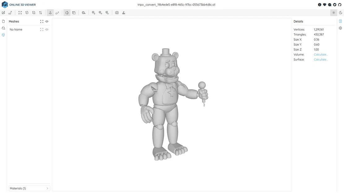 Mô hình 3D nhân vật Lefty từ game FNAF - Image 2
