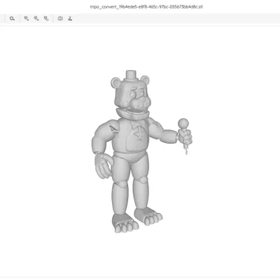 Mô hình 3D nhân vật Lefty từ game FNAF