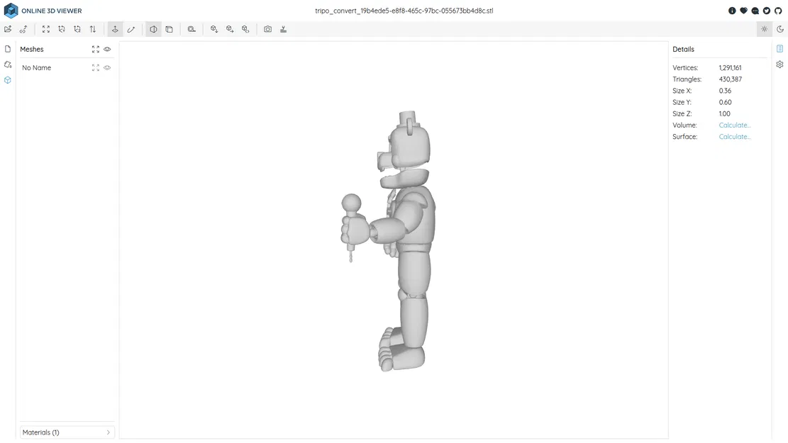 Mô hình 3D nhân vật Lefty từ game FNAF - Image 3