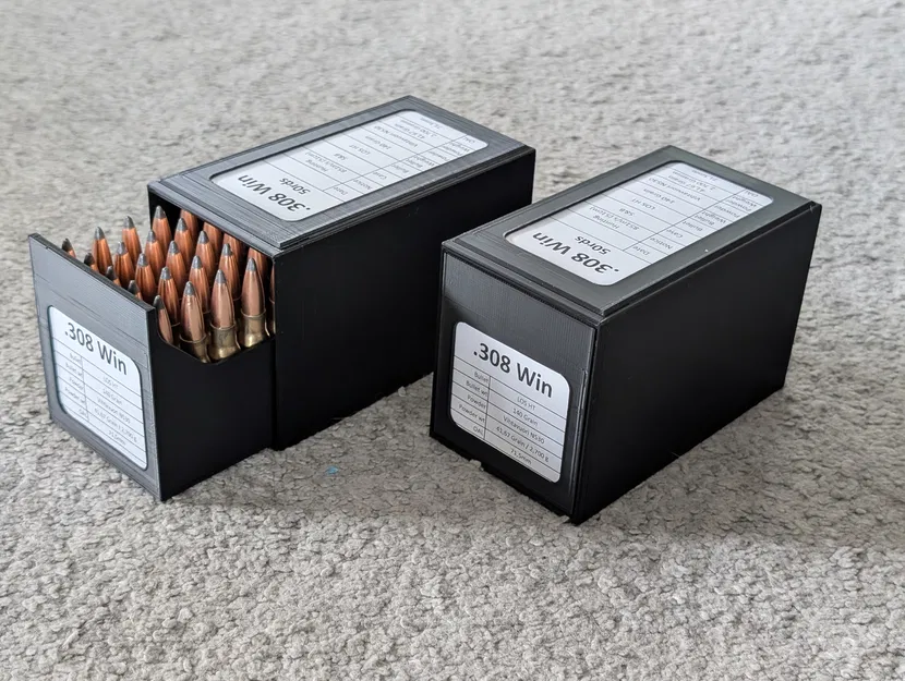 Hộp Đựng Đạn Siêu Mỏng 308 / 7,62x51 (Sức chứa 50 viên) - Image 1