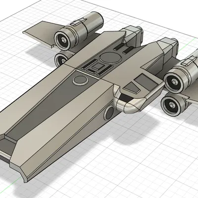 Mô hình phi thuyền Republic Emissary Onyx Cinder - In 3D Star Wars