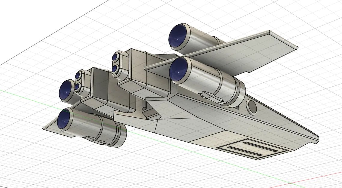 Mô hình phi thuyền Republic Emissary Onyx Cinder - In 3D Star Wars - Image 2
