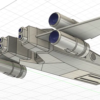 Mô hình phi thuyền Republic Emissary Onyx Cinder - In 3D Star Wars