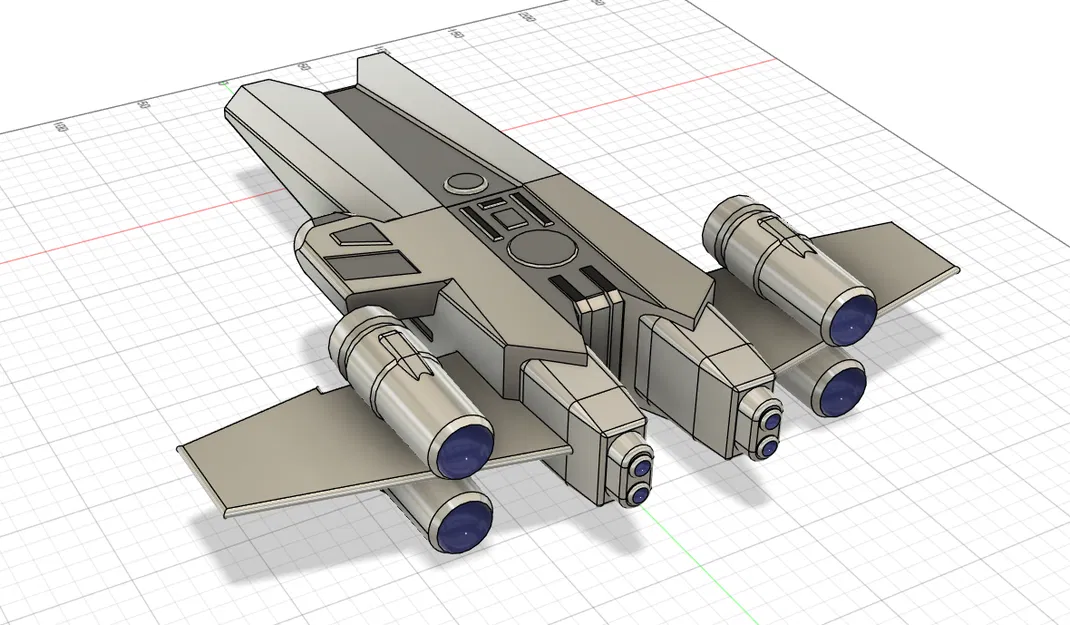 Mô hình phi thuyền Republic Emissary Onyx Cinder - In 3D Star Wars - Image 3