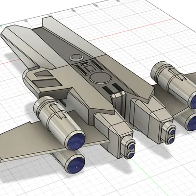 Mô hình phi thuyền Republic Emissary Onyx Cinder - In 3D Star Wars