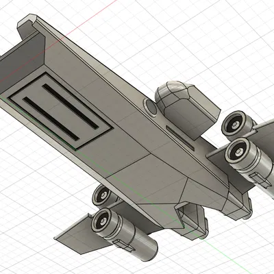 Mô hình phi thuyền Republic Emissary Onyx Cinder - In 3D Star Wars
