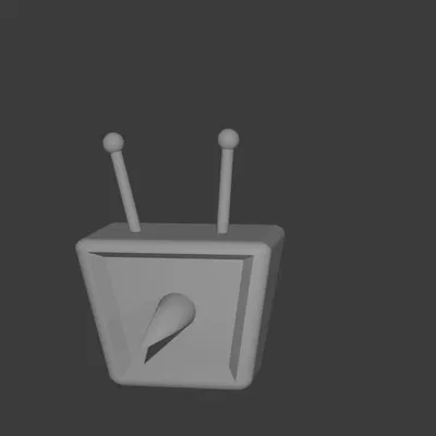 Mô hình 3D đầu Mr. Tenna (Deltarune) trang trí bàn làm việc