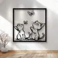 WallArt Cats 005 - Mẫu tranh treo tường mèo hiện đại - Thumbnail 1