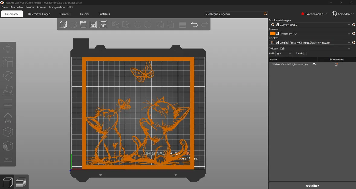 WallArt Cats 005 - Mẫu tranh treo tường mèo hiện đại - Image 2