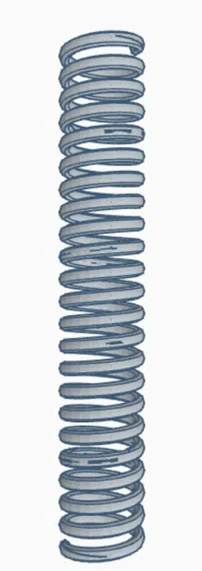 Lò xo in 3D (spring - pružina) thay thế cho chi tiết cơ khí - Image 1