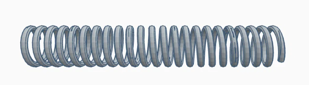 Lò xo in 3D (spring - pružina) thay thế cho chi tiết cơ khí - Image 2