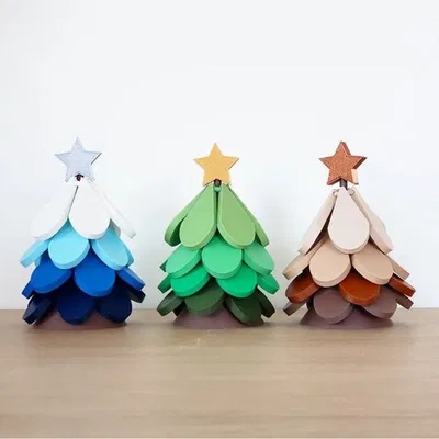 Đế lót ly hình cây thông Noel (Christmas Tree Coaster)