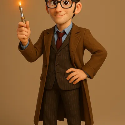 Mô hình 3D The 10th Doctor - Doctor Who (David Tennant) độc đáo