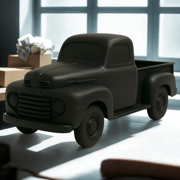 Mô hình 3D xe bán tải cổ điển 1949 Ford Truck cực chất để bàn - Image 1