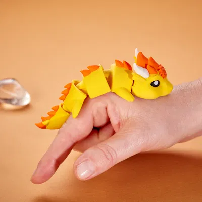 Sun Dragon - Mô hình rồng khớp nối làm móc khóa