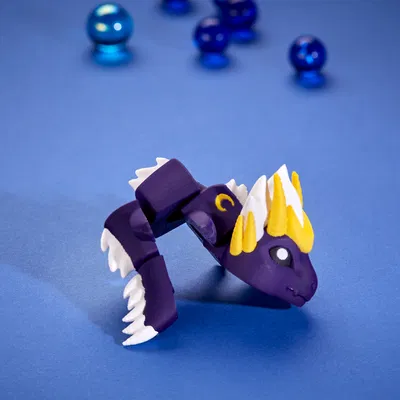 Moon Dragon - Móc Khóa Rồng Khớp Nối Linh Hoạt