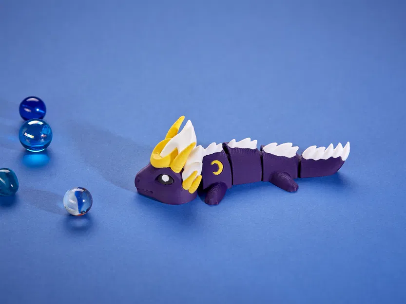 Moon Dragon - Móc Khóa Rồng Khớp Nối Linh Hoạt - Image 5