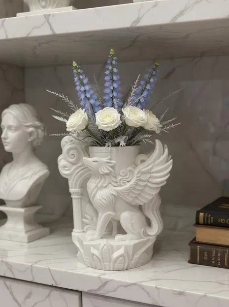 Chậu hoa Griffin – Mẫu chậu trồng cây hình sinh vật huyền thoại đầy tinh tế - Image 1