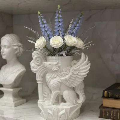 Chậu hoa Griffin – Mẫu chậu trồng cây hình sinh vật huyền thoại đầy tinh tế