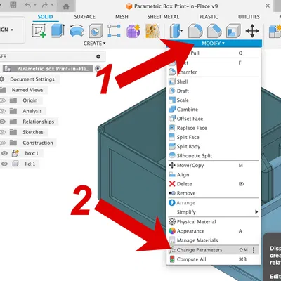Hộp Đựng Tùy Chỉnh – In Tại Chỗ (Sử dụng Fusion 360)