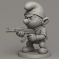 Mô hình 3D nhân vật Smurf đặc nhiệm phong cách Counter Strike - Thumbnail 1