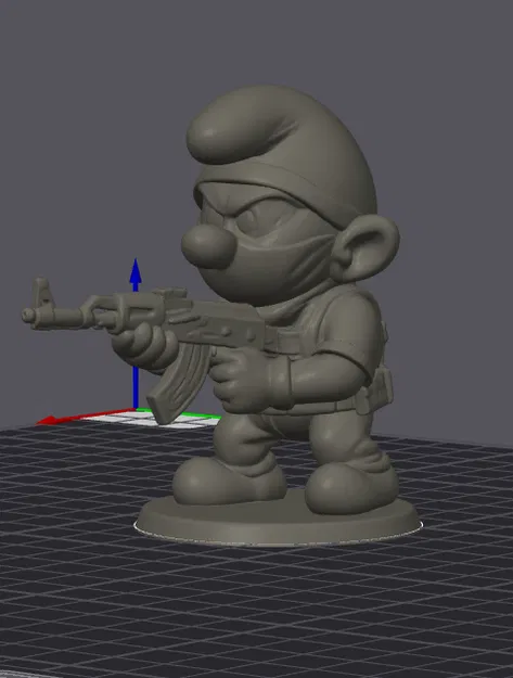 Mô hình 3D nhân vật Smurf đặc nhiệm phong cách Counter Strike - Image 2