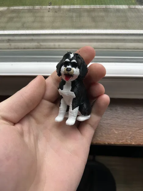 Tượng Chó Bernedoodle (In đa màu hoặc đơn sắc) - Image 3