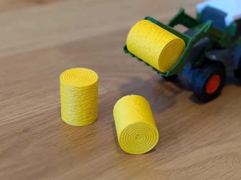 Mô hình cuộn rơm 3D (Toy Hay Bale) cho bộ đồ chơi nông trại - Image 1