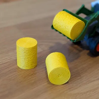 Mô hình cuộn rơm 3D (Toy Hay Bale) cho bộ đồ chơi nông trại