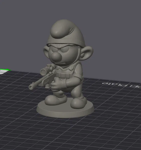 Mô hình 3D chú Smurf đặc nhiệm (Anti-Terrorist) cực ngầu cho game thủ - Image 2