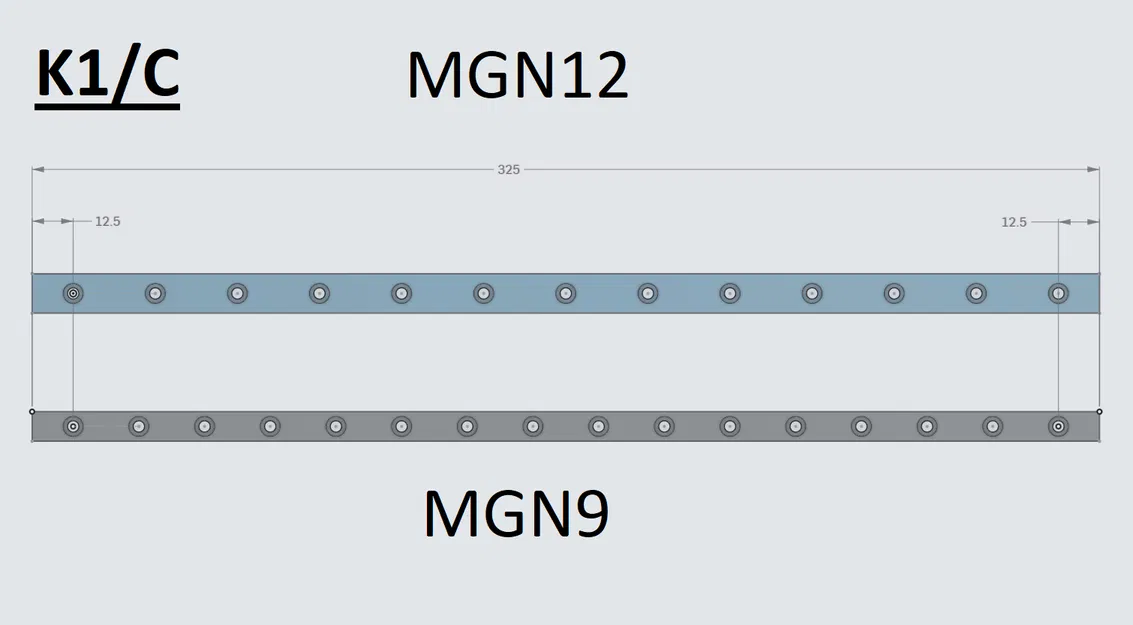 Bộ chuyển đổi ray trượt tuyến tính K1C / K1 / K1 MAX (MGN12, MGN9, GT2, GT1.5) - Image 5