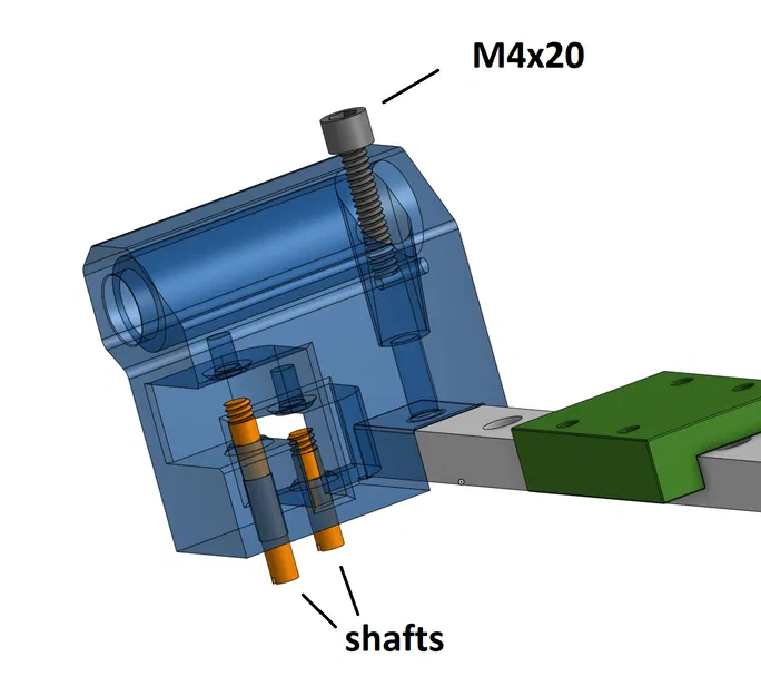 Bộ chuyển đổi ray trượt tuyến tính K1C / K1 / K1 MAX (MGN12, MGN9, GT2, GT1.5) - Image 8