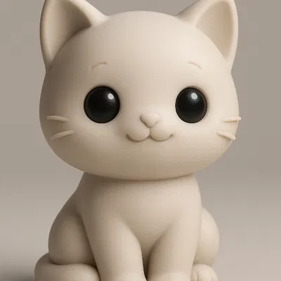 Mô hình chú mèo 3D siêu dễ thương trang trí bàn làm việc