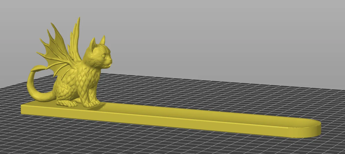 Đế Cắm Nhang Hình Mèo Rồng Với Lỗ Cắm Ở Miệng - Image 1