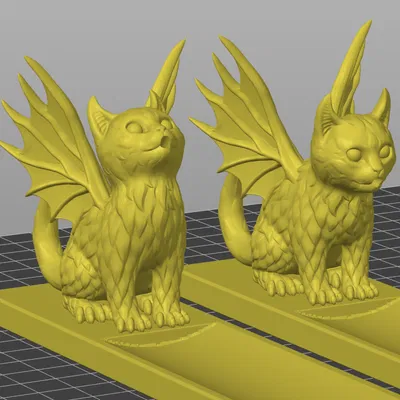 Đế Cắm Nhang Hình Mèo Rồng Với Lỗ Cắm Ở Miệng