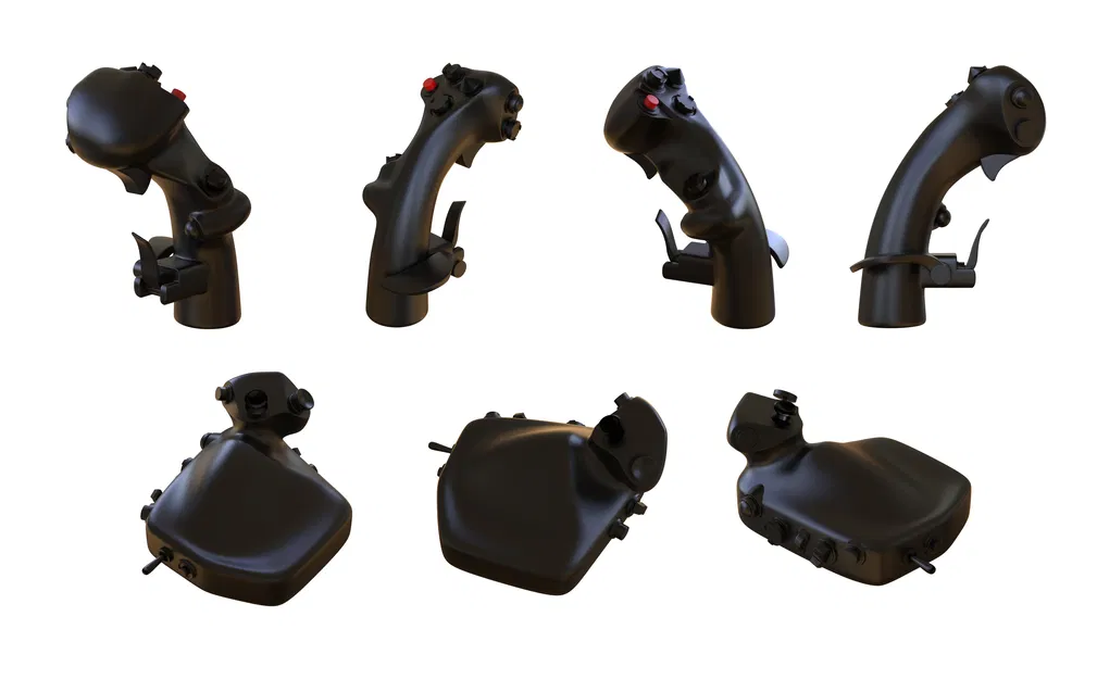 Mô hình tay cầm lái và tay ga F-35 Grip & Throttle 3D - Image 1